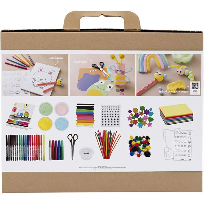 Large Modelling Arts & Craft Kit – Silk Clay, Glitter & Pom-Poms for Creative Fun