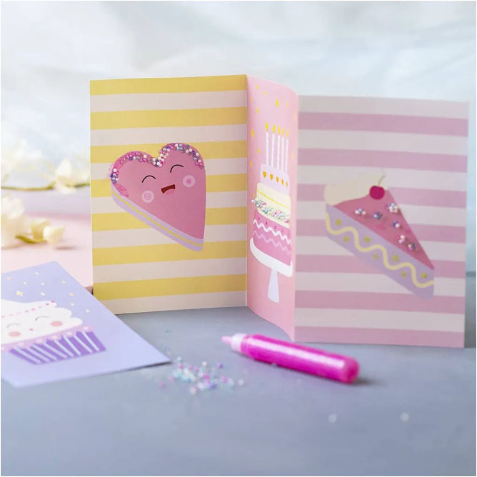 DIY Cake Decorating Craft Kit – Fun Glitter & Bead Art for Kids