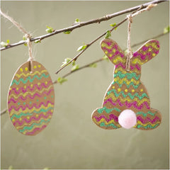 Mini Easter Craft Kit for Kids – Decorate Cute Easter Figures with Glitter & Pom-Poms