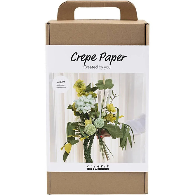 Flower Bouquet Pastel Green Maxi Crepe Paper Kit | All Materials & Instructions