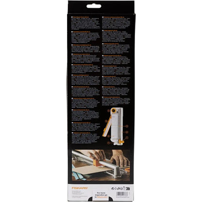 Fiskars A4 Guillotine Rotary Cutter & Ruler Paper/Card Trimmer Acute/Precision - F9908