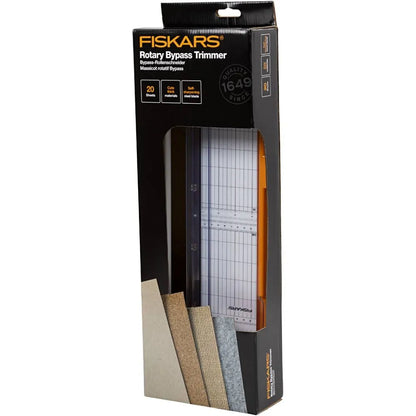 Fiskars A4 Guillotine Rotary Cutter & Ruler Paper/Card Trimmer Acute/Precision - F9908
