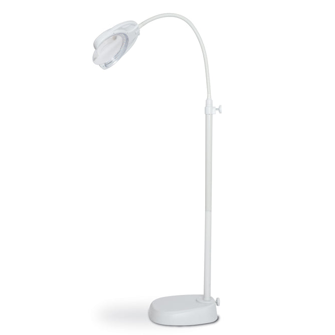 PURElite Tri-Spectrum Touch-Sensitive Rechargeable Magnifying Desk Lamp Table Flexible Arm