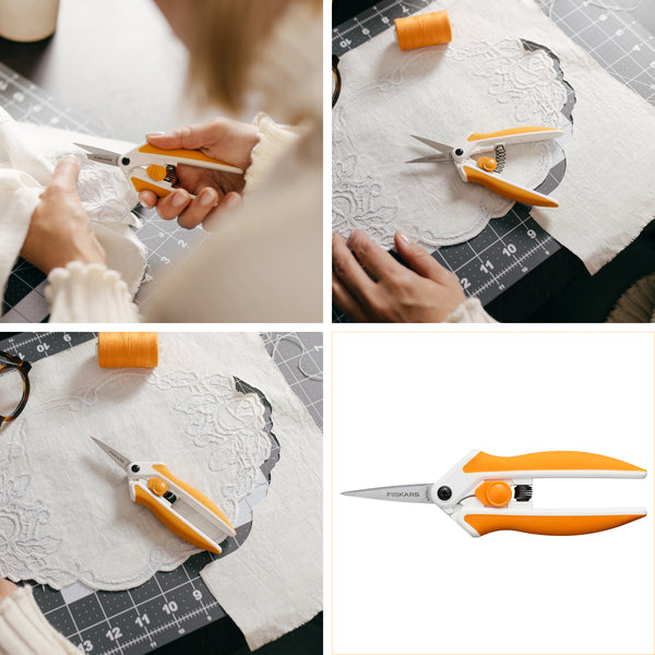 Fiskars Scissor With Micro Tip For Cutting Fabric Sewing Accessory 15 cm