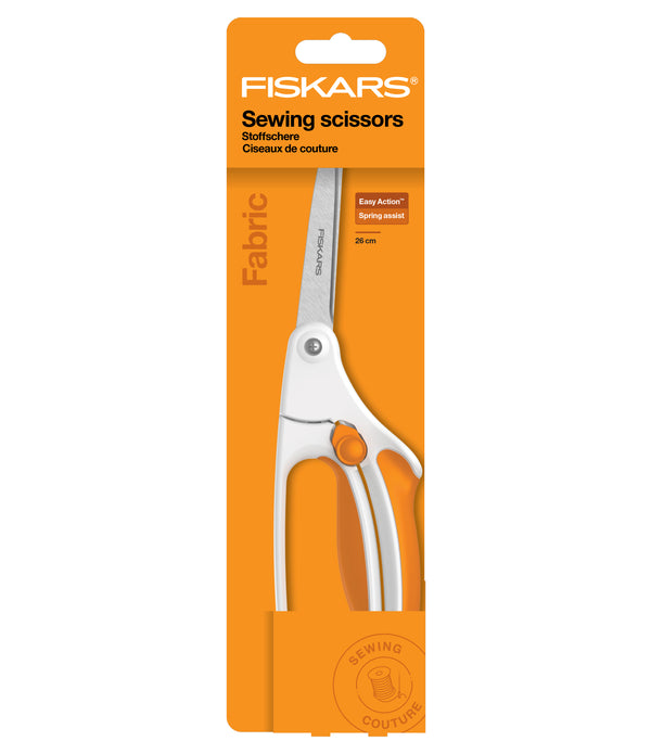 Fiskars Scissors: Universal: EasyAction™: 26cm Spring Action Paper Fabric Sewing Accessory