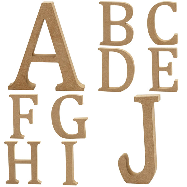 Wooden Letters Large 13cm MDF Capital Letters Numbers & Symbols for Crafts