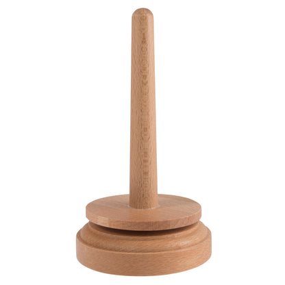 Beech Wood Yarn & Thread Holder - Spinning Design for Tangle-Free Crafting