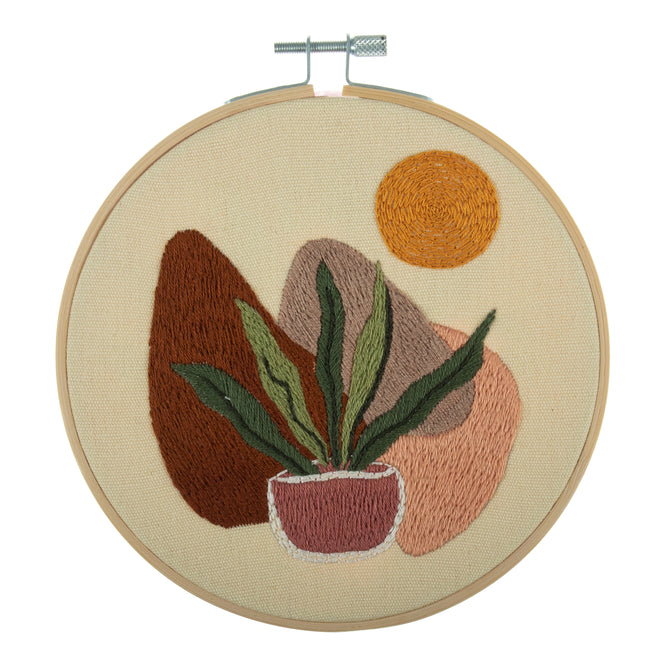 Trimits Nature Embroidery Kit with Hoop - All Materials & Instructions Included