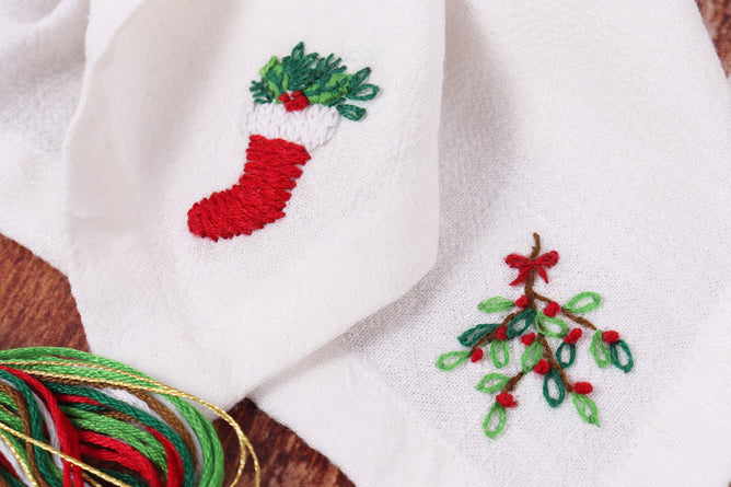 4 x Christmas Trimits Washable Embroidery Transfer Paper Sheets - All Materials & Instructions