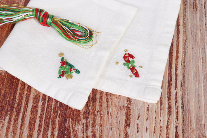 4 x Christmas Trimits Washable Embroidery Transfer Paper Sheets - All Materials & Instructions