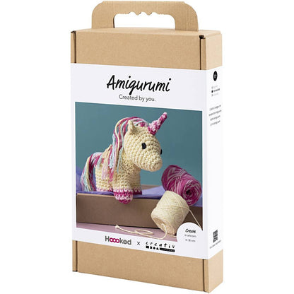 All - in - One Amigurumi Crochet Kit for Beginners - Create Adorable Animals with Recycled Cotton Yarn & Hook - Home - Crafts