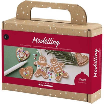 All - in - One Christmas Cookie Decorating Kit for Kids - Create Silk Clay Ornaments with Sequins & Markers - Home - Crafts