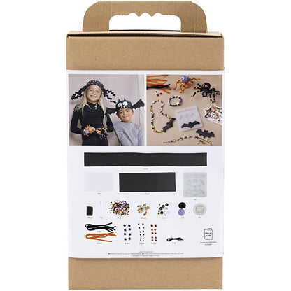 All - in - One Halloween Accessory Craft Kit for Kids - Create 10 Spooky Hats & Jewelry with Googly Eyes & Clay - Home - Crafts