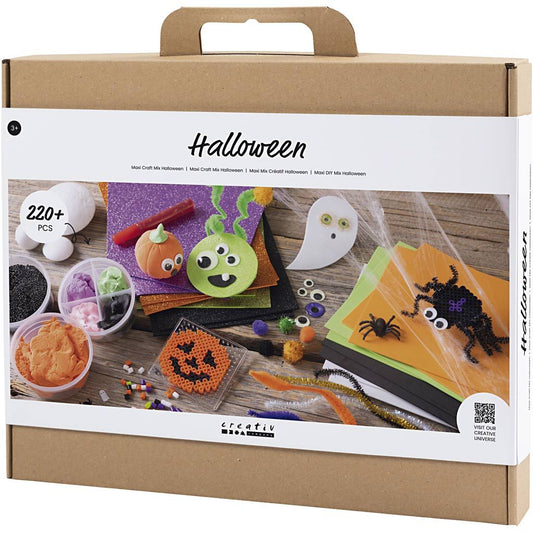 All - in - One Halloween Decorations Craft Kit for Kids - Create Spooky Ghosts, Spiders & Pumpkins with 15+ Materials - Home - Crafts