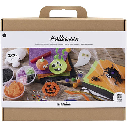All - in - One Halloween Decorations Craft Kit for Kids - Create Spooky Ghosts, Spiders & Pumpkins with 15+ Materials - Home - Crafts