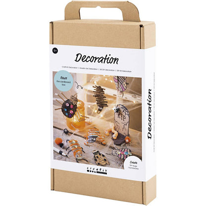 All - in - One Halloween Graveyard Craft Kit for Kids - Build a Spooky Scene with Silk Clay Insects & Tombstones - Home - Crafts