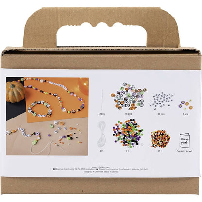 All - in - One Halloween Jewelry Making Kit for Kids - Create 5 Spooky Necklaces & Bracelets with Letter Beads - Home - Crafts