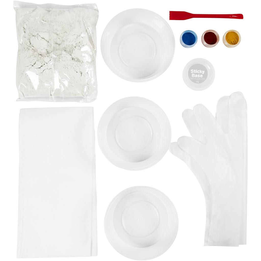 All - in - One Kids Cement Craft Kit - Make Colorful Desktop Organizers with Cement Dye - Home - Crafts