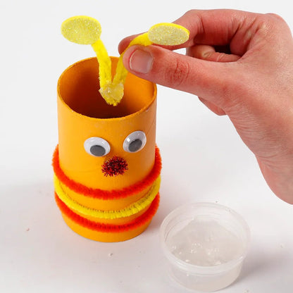 All-in-One Kids’ Craft Kit – Glitter Paper, Pom-Poms & Pipe Cleaners for Creative Fun