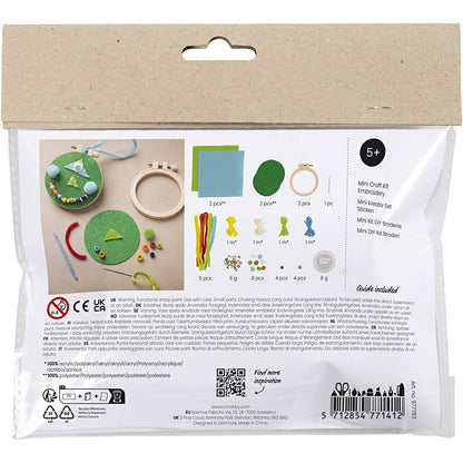 All - in - One Kids Embroidery Kit - Make Colorful Face Decorations with Felt and Yarn - Home - Crafts