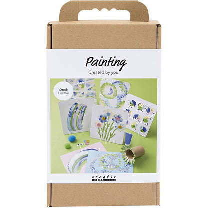 All - in - One Kids Painting Techniques Kit - Explore 5 Unique Art Methods with Balloons & Scrapers - Home - Crafts