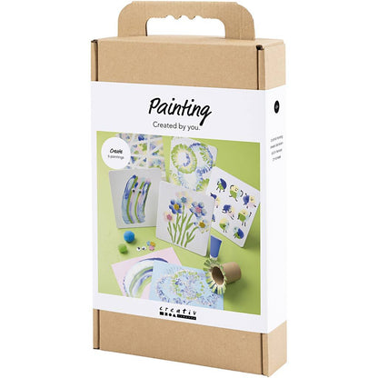 All - in - One Kids Painting Techniques Kit - Explore 5 Unique Art Methods with Balloons & Scrapers - Home - Crafts