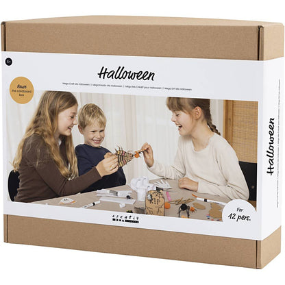 All - in - One Large Group Halloween Craft Kit - Supplies for 10 - 12 People to Make Spider Web & Tombstone Decor - Home - Crafts