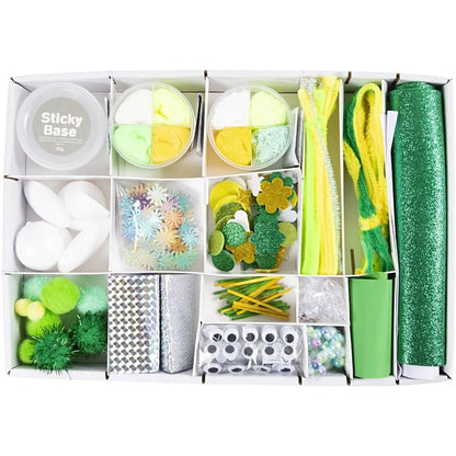 All-in-One Monster Creative Box - Foam Clay Silk Clay Googly Eyes & Fun Materials for Imaginative Projects