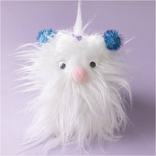 All - in - One Monster Sewing Kit for Kids - Create a Custom Stuffed Animal with Fake Fur & Googly Eyes - Home - Crafts