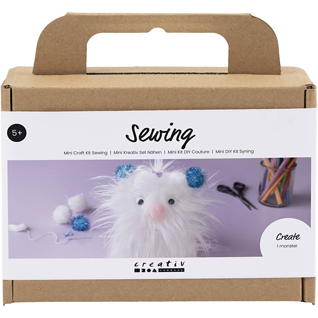 All - in - One Monster Sewing Kit for Kids - Create a Custom Stuffed Animal with Fake Fur & Googly Eyes - Home - Crafts
