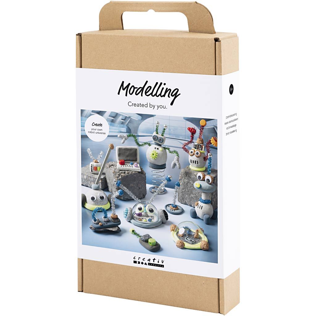All - In - One Robot Making Kit for Kids - Includes Clay, Beads, Googly Eyes & More - Home - Crafts