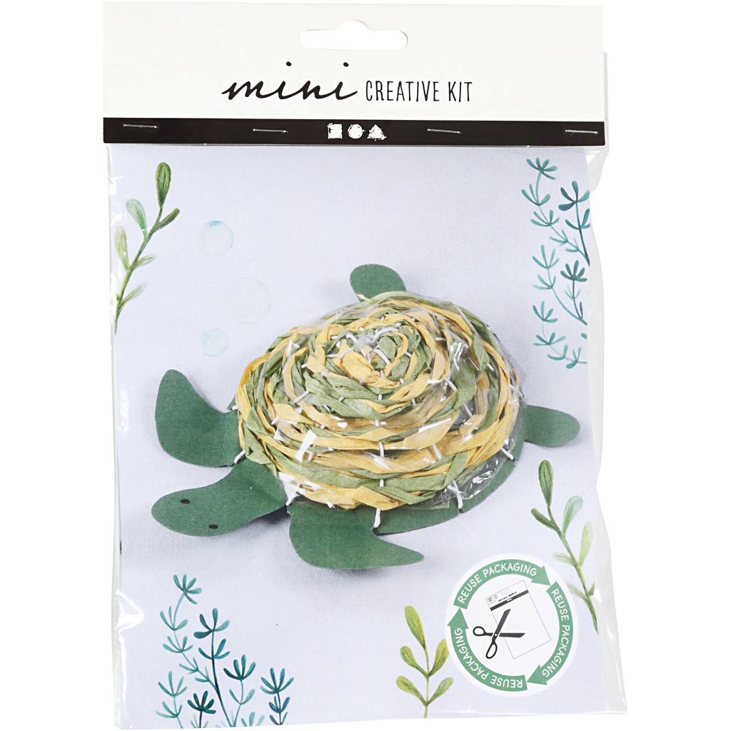 String Loom Turtle All-in-One Turtle Weaving Craft Kit for Kids - Weave a 3D Paper String ...