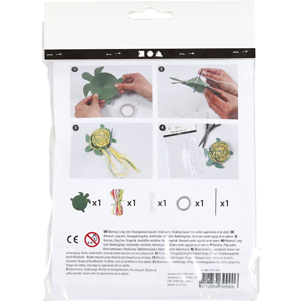 All - in - One Turtle Weaving Craft Kit for Kids - Weave a 3D Paper String Tortoise with Loom & Needle - Home - Crafts