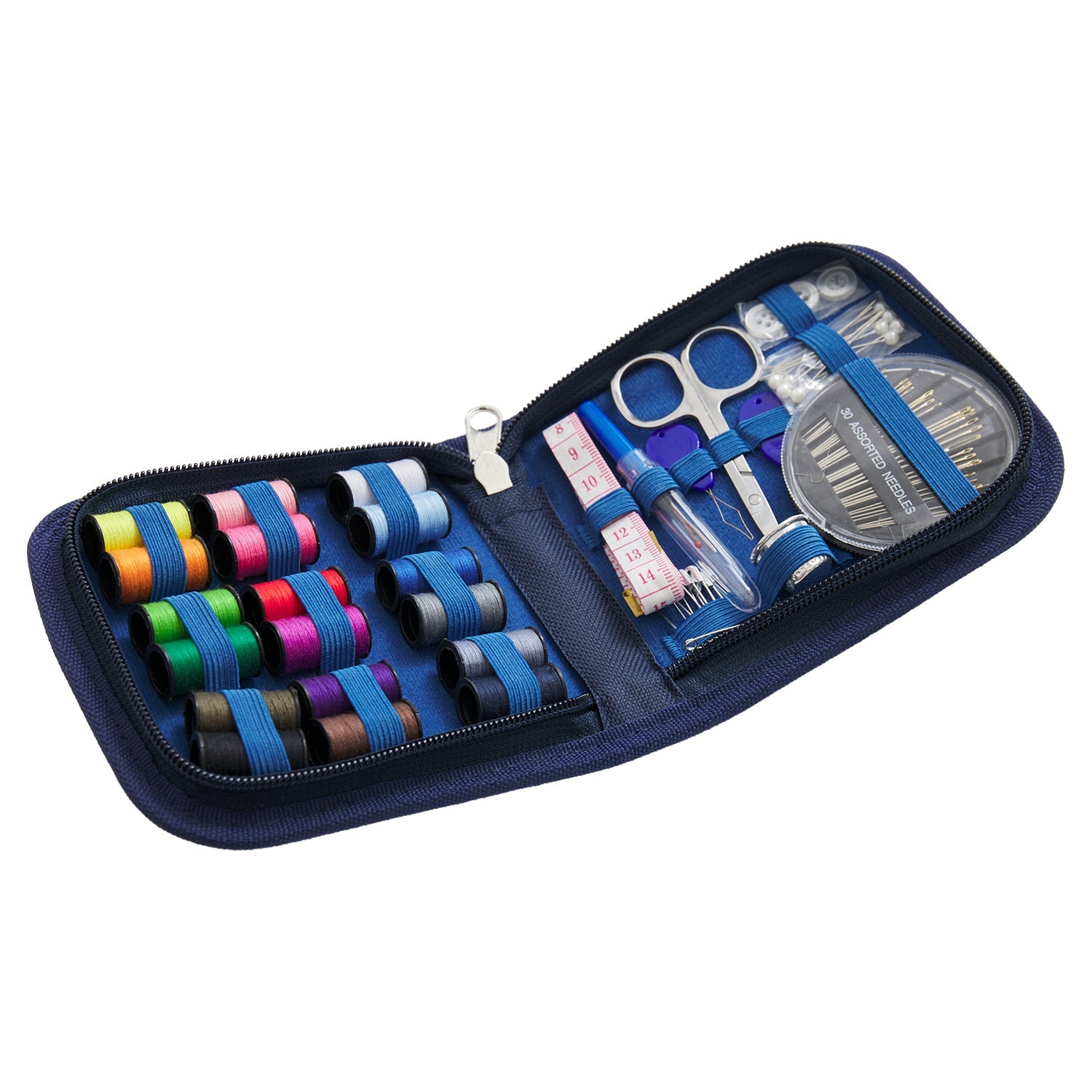 Arts & Crafts Sewing Kit - Zippered Case with 35+ Essential Notions & Thread - Home - Crafts