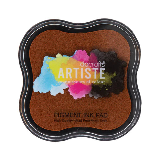 DoCrafts Artiste Pearlescent Matt Ink Pads 18 Shades - Stamping Embossing Powders Crafting Non-Toxic Acid-Free