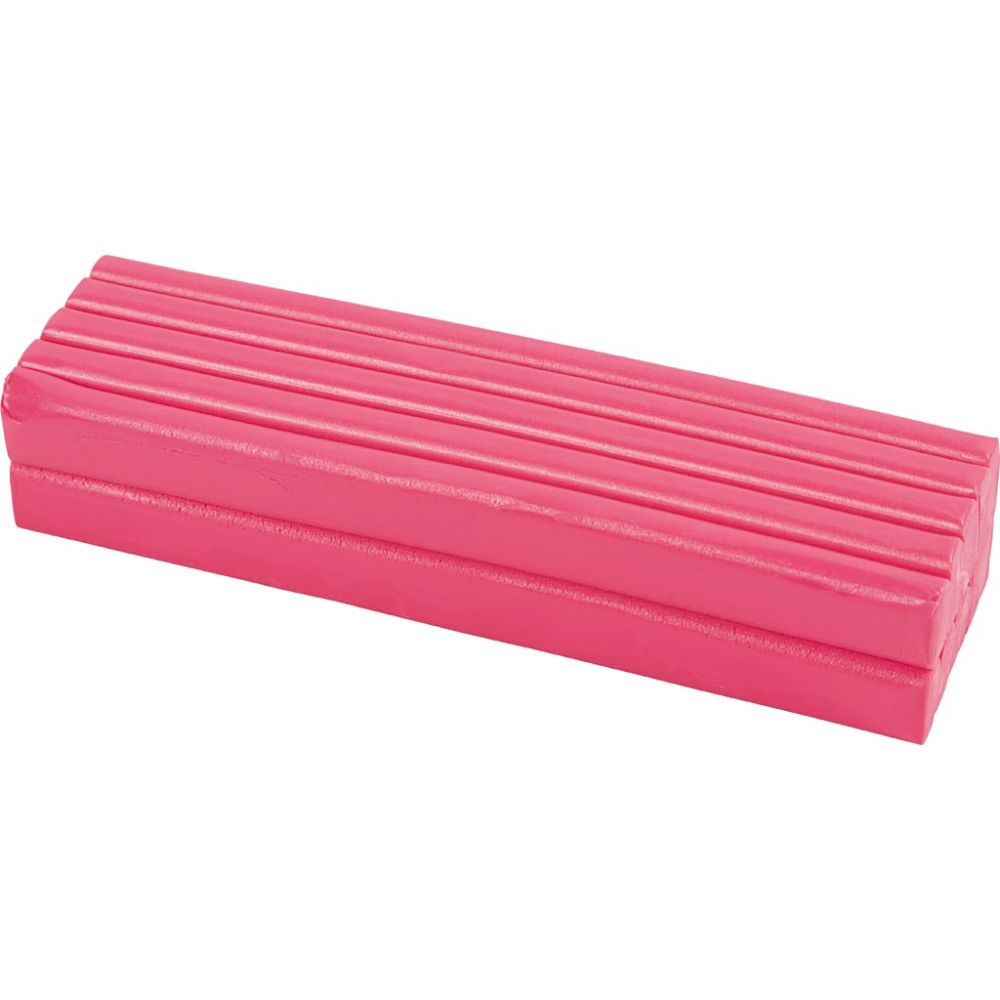 Basic Soft Clay For Modelling Crafts 500 g - Neon Pink SALE - Home - Crafts