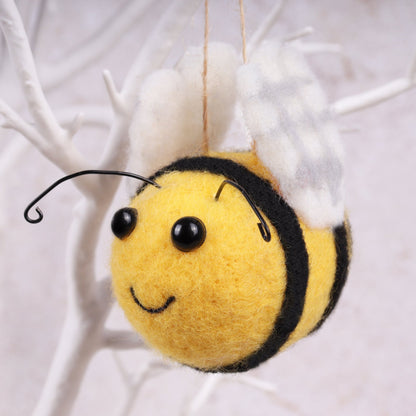 Bee Needle Felting Crafting Kit Cute Decorations Toys Beginner Friendly