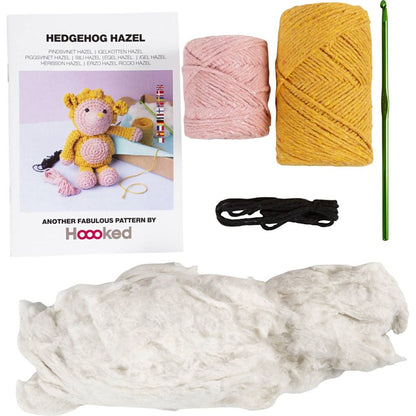 Beginner's Amigurumi Hedgehog Kit - Eco - Friendly Crochet Craft with Recycled Cotton - Home - Crafts