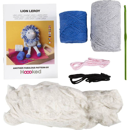 Beginner's Amigurumi Lion Kit - Eco - Friendly Crochet Craft with Recycled Cotton - Home - Crafts