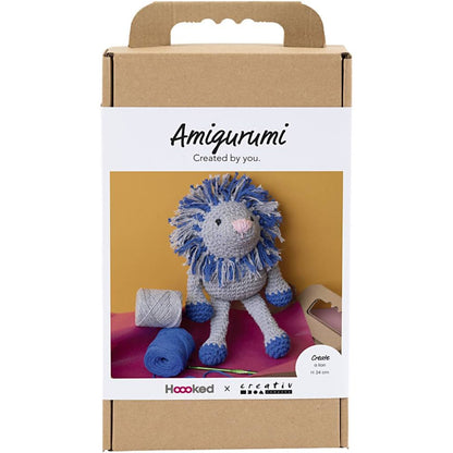 Beginner's Amigurumi Lion Kit - Eco - Friendly Crochet Craft with Recycled Cotton - Home - Crafts