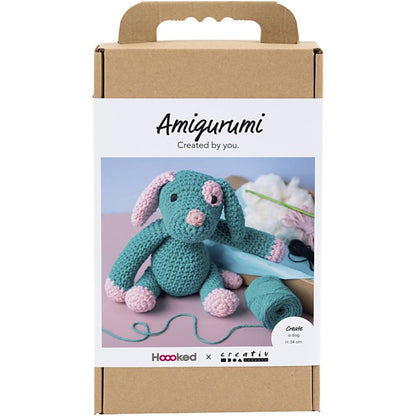 Beginner's Amigurumi Puppy Kit - Eco - Friendly Crochet Craft with Recycled Cotton - Home - Crafts