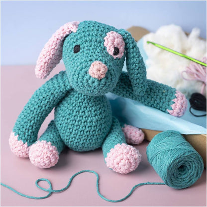 Beginner's Amigurumi Puppy Kit - Eco - Friendly Crochet Craft with Recycled Cotton - Home - Crafts