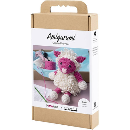 Beginner's Amigurumi Sheep Kit - Eco - Friendly Crochet Craft with Recycled Cotton - Home - Crafts