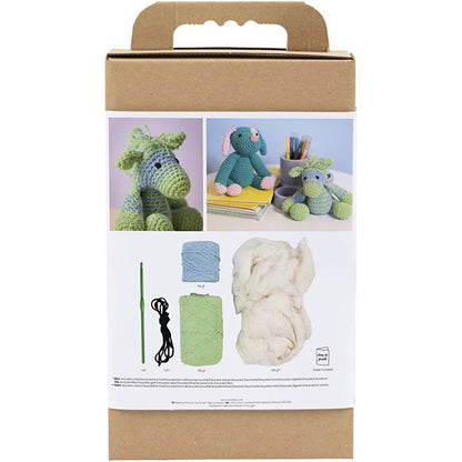 Beginner's Amigurumi Zebra Kit - Eco - Friendly Crochet Craft with Recycled Cotton - Home - Crafts