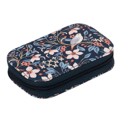 Blossom Birds Zippered Sewing Kit - Cotton Case with 30+ Essential Sewing Supplies - Home - Crafts