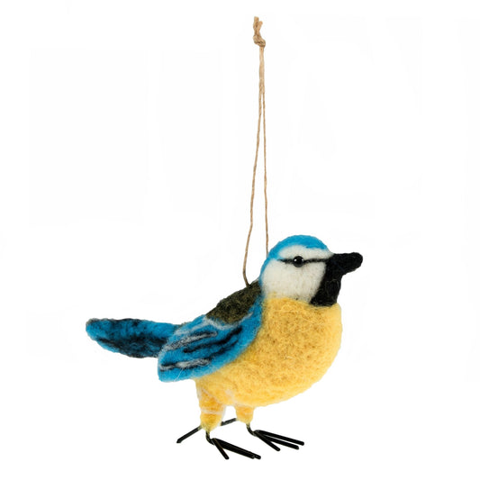 Blue Tit Needle Felting Crafting Kit Cute Decorations Toys Beginner Friendly