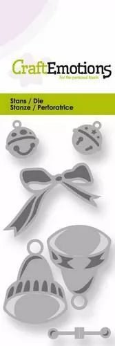 Bow and Bells Stencil Die Universal Embossing Cutting Machine Sizzix Card Making