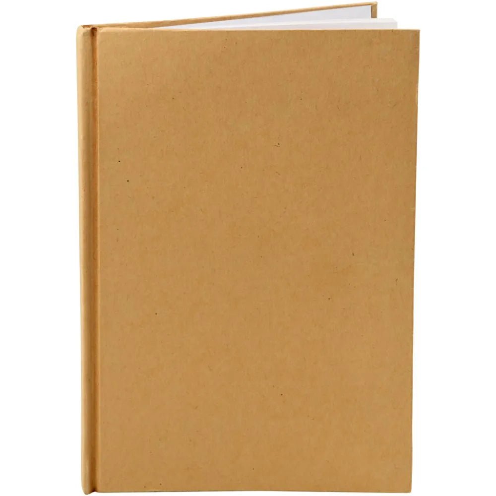 Brown A5 Sketchbook Portrait Blank Notebook Writing Drawing 60 Pages 8 mm Thick