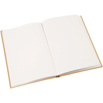 Brown A5 Sketchbook Portrait Blank Notebook Writing Drawing 60 Pages 8 mm Thick