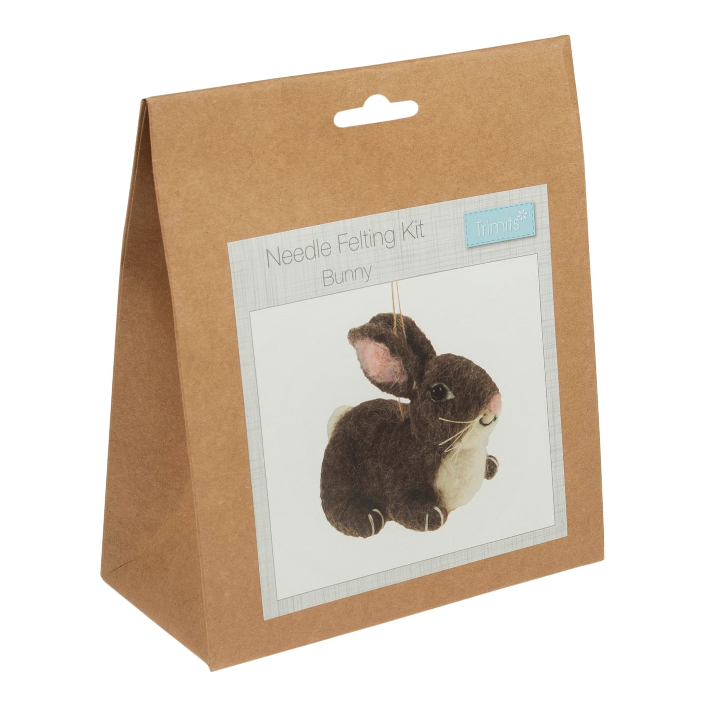 Bunny Needle Felting Crafting Kit Cute Decorations Toys Beginner Friendly